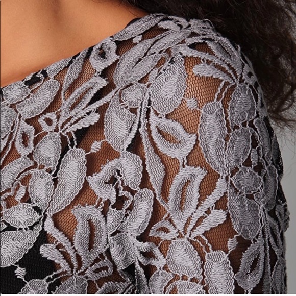 Free People Black and Gray Lace Dress - Picture 4 of 11